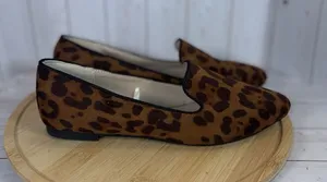 olivia & kate leopard loafers 6.5 thumbnail 1