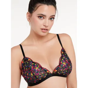 Nwt Savage X Fenty Steamy Floral Lace Black Caviar Romance In Bloom Lace Xs Product Description Lush florals are always a vibe! Our sheer Steamy Floral Lace Bralette features a unique floral print and scalloped trim. Features Unlined lace bralette Triangle cups Powermesh wing Rose gold-tone hardware Adjustable straps Hook-and-eye back closure Lace: 83% Nylon, 17% Elastane; Wing: 88% Nylon, 12% Elastane Hand wash cold, line dry Imported thumbnail 4