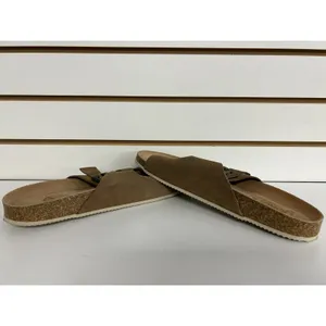 Yokono Women's Brown Leather Suede Wedge Sandals Size 9 Shoes Buckled Strap thumbnail 8