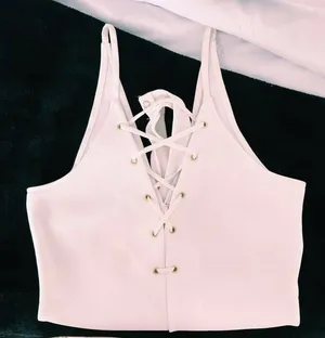 White Laceup Bodysuit thumbnail 1