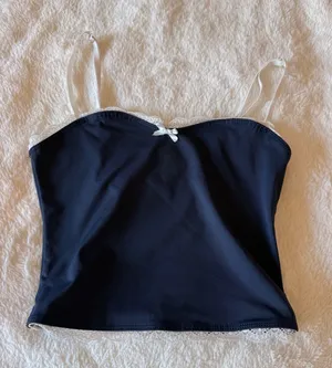 Navy Lace Edikted Tank thumbnail 1