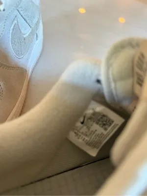 Nike Air Force Retro white cream tennis shoe thumbnail 8