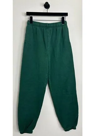 ARITZIA TNA Cozy Fleece Mega Sweatpants in Forest Green Size X-Small thumbnail 1