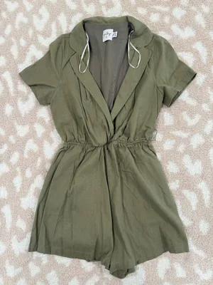 Princess Polly Romper Olive Green thumbnail 1