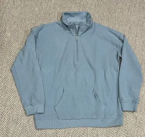 Marc New York Light Blue Half-Zip Pullover Sweater thumbnail 1