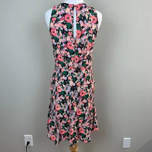 J Crew Mercantile Dress 2 Draped‎ Waist Floral Multicolor A-Line Sleeveless thumbnail 4
