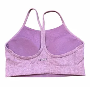 Stori Legend Bra Bralette with Double Straps, Heather Purple, Size 2 thumbnail 1