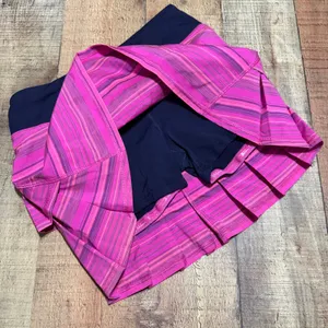 Lululemon Elevation Stripe Pow Pink Pace Setter Skort Skirt Sz 2 Run Athletic thumbnail 2