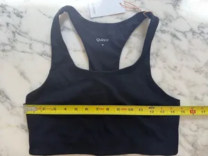 NWT QUINCE Black Ultra-Form Scoop-Neck Longline Bra Size S and M thumbnail 7