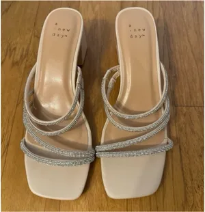 Brand New Target A New Day Sparkly + Pink Beige Square Heels thumbnail 12