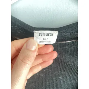 Cotton On Black Cardigan Sweater Coquette Whimsigoth 90s y2k size Small Basic thumbnail 3
