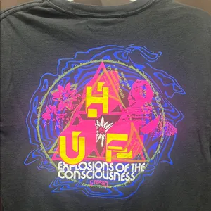 HUF Black T-Shirt with Graphic Design, Size S thumbnail 5
