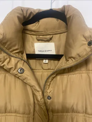 Oversized Tan puffer jacket Nordstrom M Size M thumbnail 3
