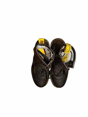 Dr. Martens Black Leather Steel-toe Lace-Up Safety Boots Size 9 thumbnail 2