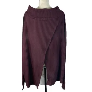 Free People Small Thermal Top Juicy Cowl Neck Split Back Long Sleeve Date Night thumbnail 8