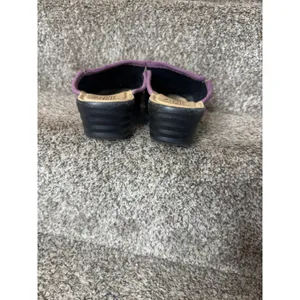 FLY FLOT Purple Velvet Slippers Made‎ In Italy Anti-Shock Leather Size 41/10 thumbnail 4