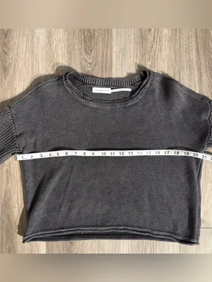 Urban Outfitters Dark Grey Cropped Sweater Size Medium Indie Lounge Streetwear thumbnail 4