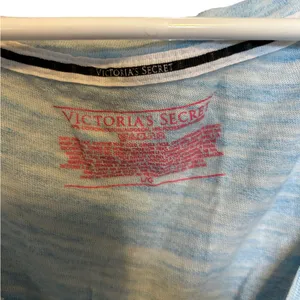 Victoria’s Secret blue short sleeve logo pajama shirt size large thumbnail 3