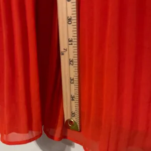 Anthropologie Maeve Edie Pleated Swing Dress Size 8 Orange thumbnail 10