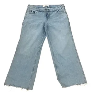 Hollister Women's Low-Rise Baggy Jeans Size 8 Blue Light Wash thumbnail 1