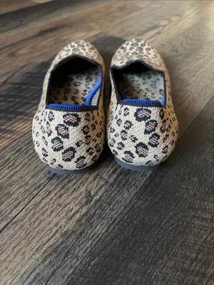 Rothy’s The Loafer Leopard Print Round Toe Slip-On Ballet Flats Size 11 Classic thumbnail 5
