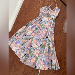 ASTR the label BLYTHE FLORAL PLISSE MIDI DRESS thumbnail 8