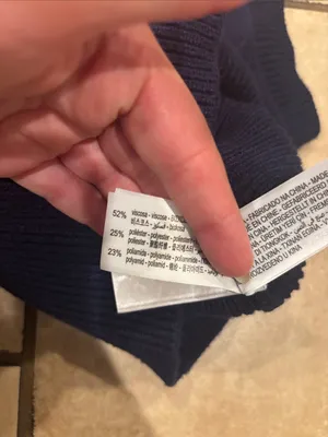 Zara Navy Sleeveless Turtleneck Knit Sweater Vest thumbnail 3
