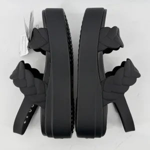 Crocs Brooklyn Woven Upper‎ Low Wedge Sandal Black Women 6 Strappy Comfy New thumbnail 6