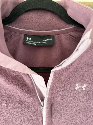 Under Armour women's Polartec Forge 1/4 zip fleece in ash plum Polartec sz Small thumbnail 2