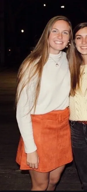FAV LUX Orange Suede Skirt thumbnail 1