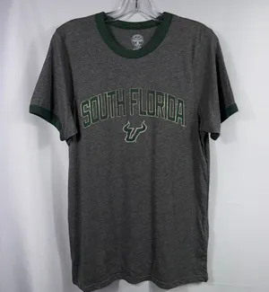 Rivalry Threads 91 South Florida Bulls Ringer Graphic T-Shirt Size Small thumbnail 1