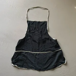 Polka Dot Granny Apron Black thumbnail 1