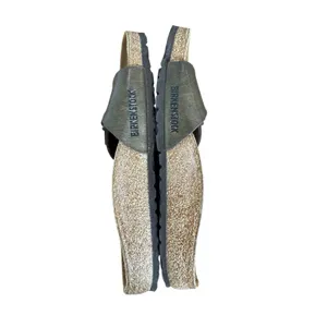 Birkenstock Madrid Metallic Anthracite Birko-Flor Slide Sandals 38/ 7-7.5 Narrow thumbnail 5