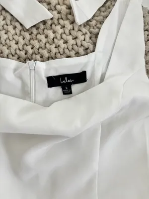 Lulus Your Sweetie White Tie-Strap Mini Dress thumbnail 3