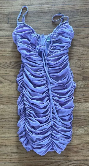 Mistress rocks purple dress thumbnail 1