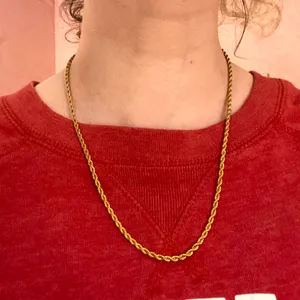 20in 18K gold plated rope chain necklace thumbnail 4