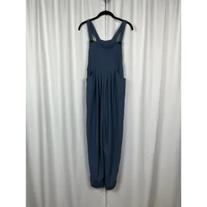 Halara Blue Jogger Bottom Overalls Sz.M NWT thumbnail 6