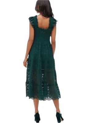 Hill House Collector's Ellie Nap Dress Botanical Garden Lace Green 2023 Size S thumbnail 2