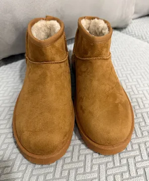 Women's Rock & Candy IDOL Faux Fur Lined Soft Comfy Pull On Boot Brown Sz 7.5 thumbnail 1