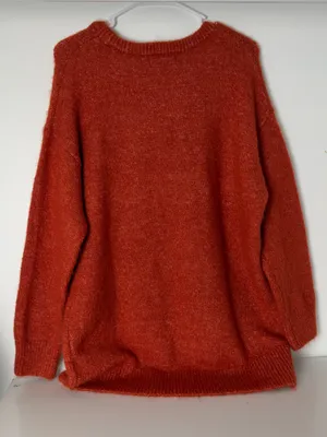 Old Navy Women's Burnt Orange Crewneck Sweater thumbnail 5