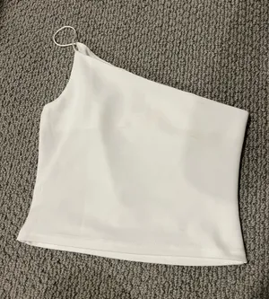 Princess Polly White One-Shoulder Top thumbnail 1