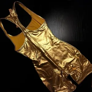 SKIMS Metallic Gold Cycle Suit Bodysuit Unitard Rare NWT Size S thumbnail 5
