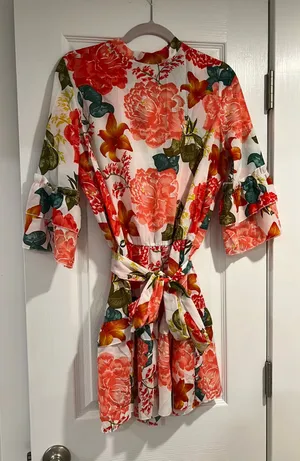 Floral Dress 3/4 Sleeve thumbnail 2