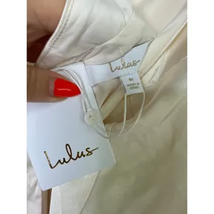 Lulus Start of Forever Ivory Halter Mermaid Maxi Dress Wedding Elegant Medium thumbnail 8