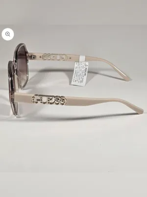 Guess GO00091 45F Butterfly Sunglasses Nude Frame Brown Gradient Lens 57mm NWT thumbnail 4