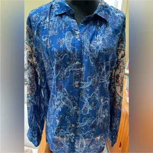 Free People Rose Bud Blouse Size Large NWT thumbnail 6