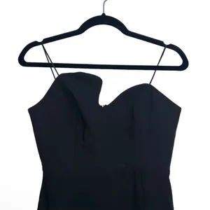 Amanda Uprichard Puzzle Gown Strapless Maxi Dress In Black thumbnail 5