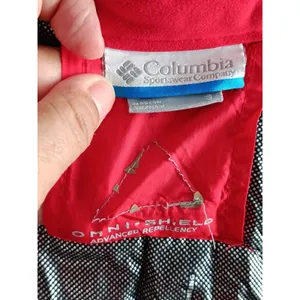 Columbia Omni Heat Vest Womens Red Polyester Full Zip Quilted Lined Small thumbnail 4