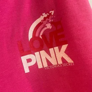 Vintage Victorias Secret PINK Sweatpants Y2K Pink Lettering Butt Logo Small thumbnail 3
