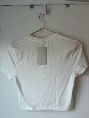 Musera Darlin' Bodycon Cropped Tee White Size M thumbnail 3